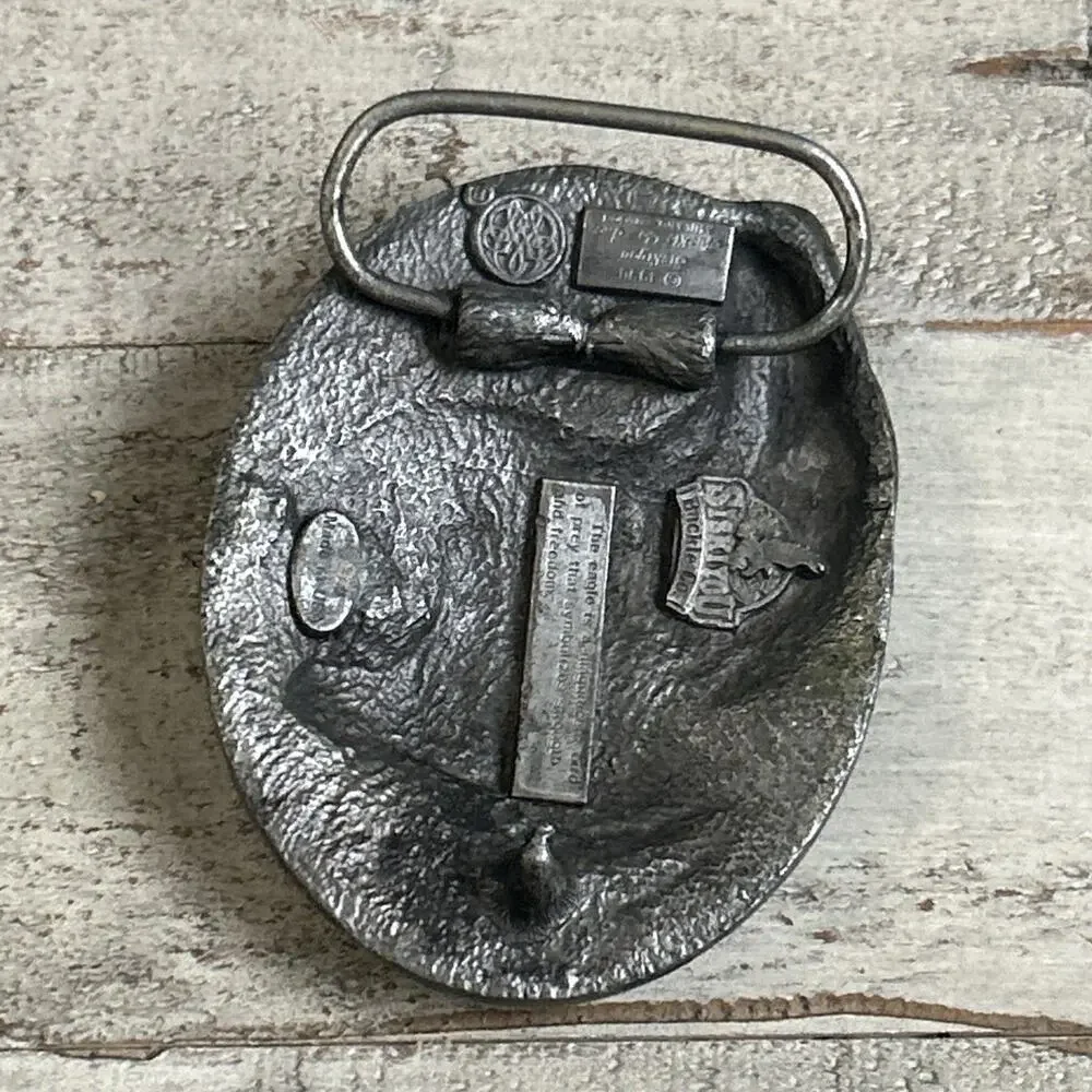 1990 Siskiyou American Bald Eagle Belt Buckle Vintage Y2K American Patriotic - Picture 5 of 8